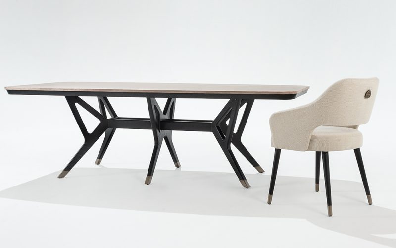 Ten rectangular dining table 110A by Adriana Hoyos Furnishings